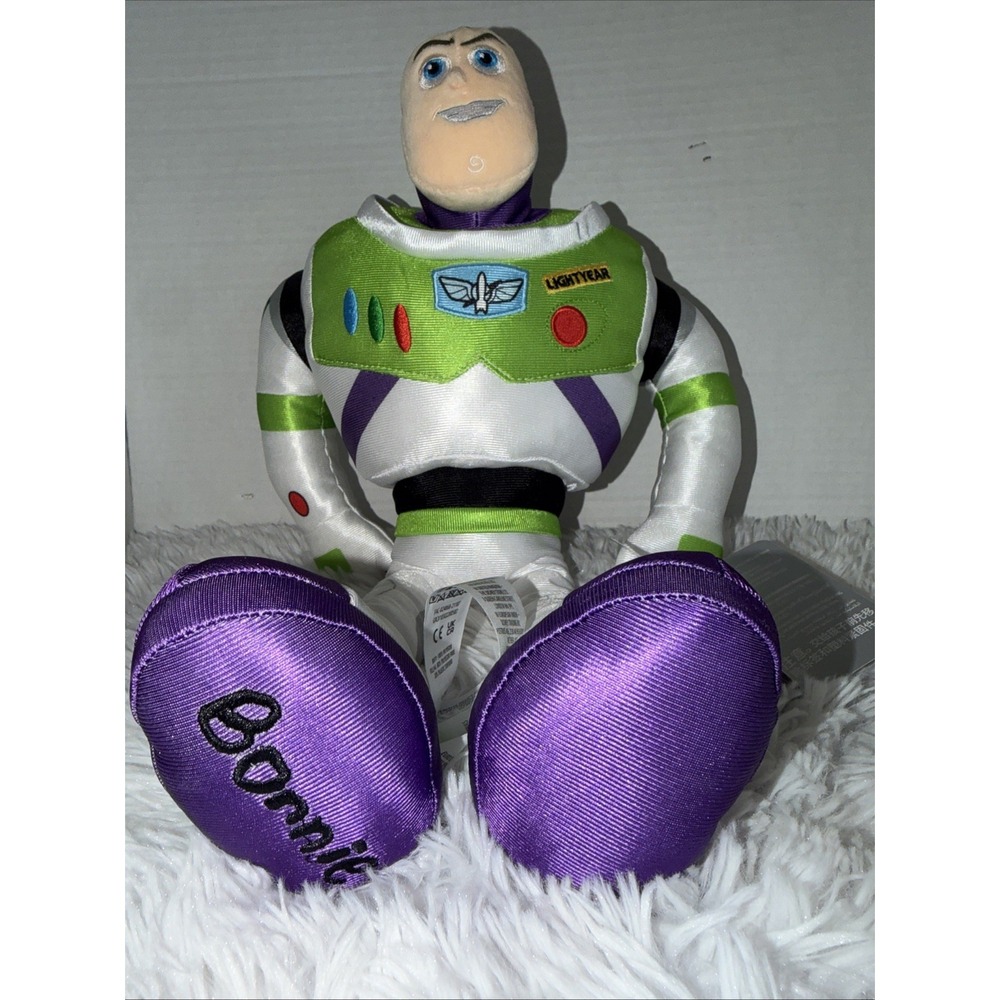 Disney Parks Toy Story 3 or 4 Buzz Lightyear Plush Bonnie Foot Signature NWT New